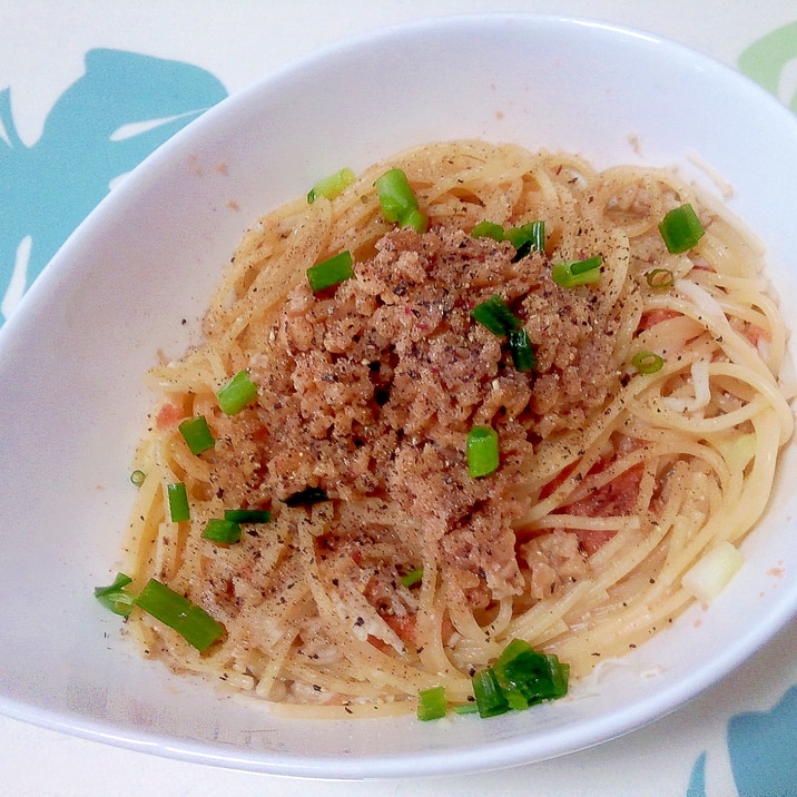 レンジで 明太納豆パスタ レシピ 作り方 By Aoi 楽天レシピ